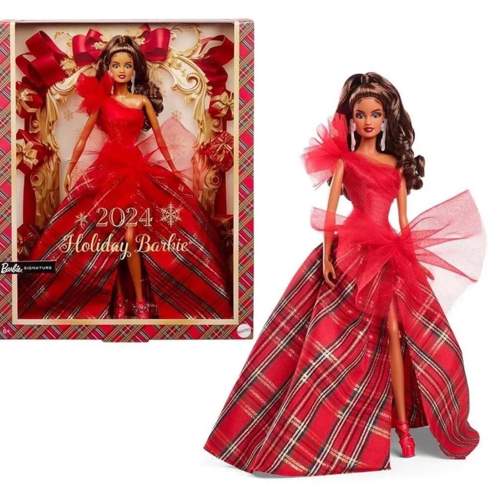 MATTEL Barbie 2024 Holiday Barbie Dolls, Seasonal Collector Gift